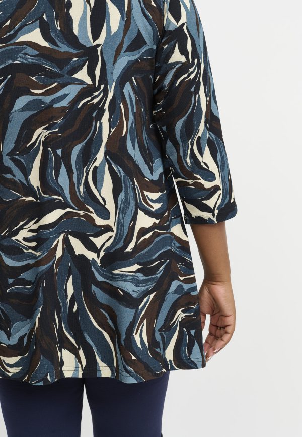 Pont Neuf Jola Tea tunic - Steel Blue - Image 5