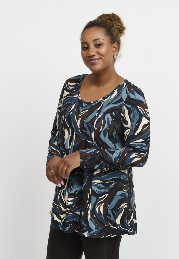 Pont Neuf Elvira A line tunic - Blues - Image 3