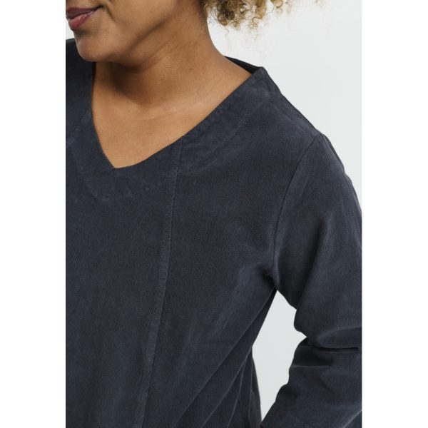 Pont Neuf Ulrica cord dress - Slate - Image 3
