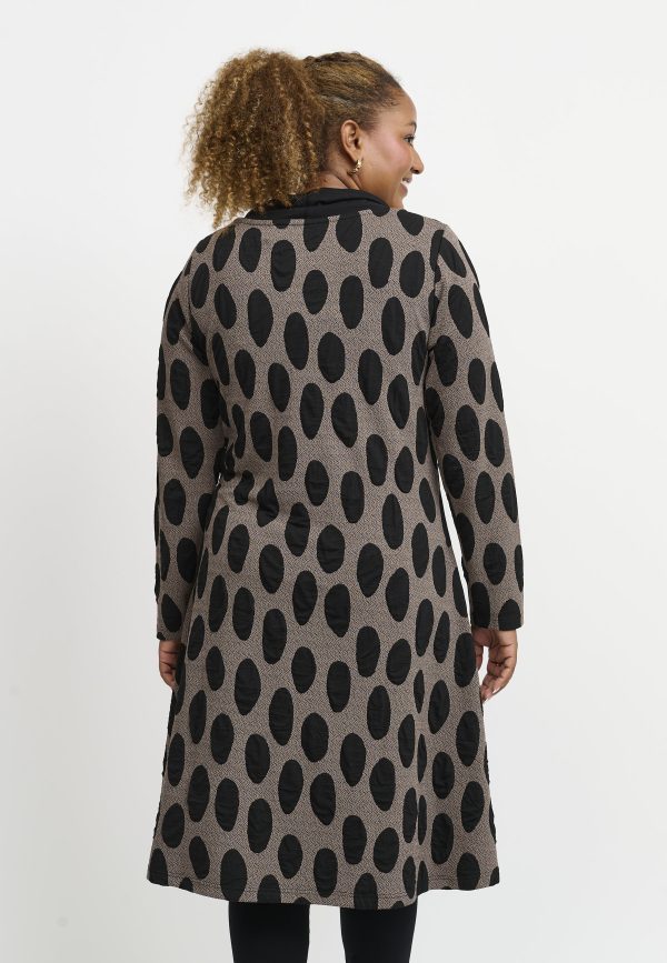 Pont Neuf Vally jersey cowl dress- Taupe - Image 2