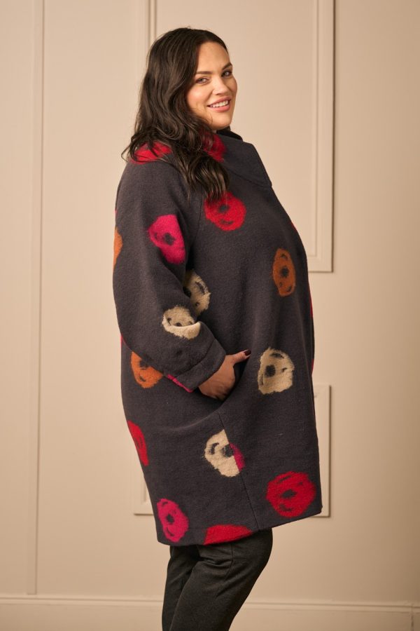 Noen wool mix coat - Anthracite - Image 3
