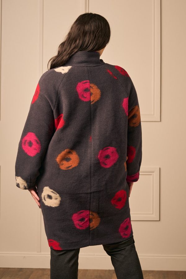 Noen wool mix coat - Anthracite - Image 2