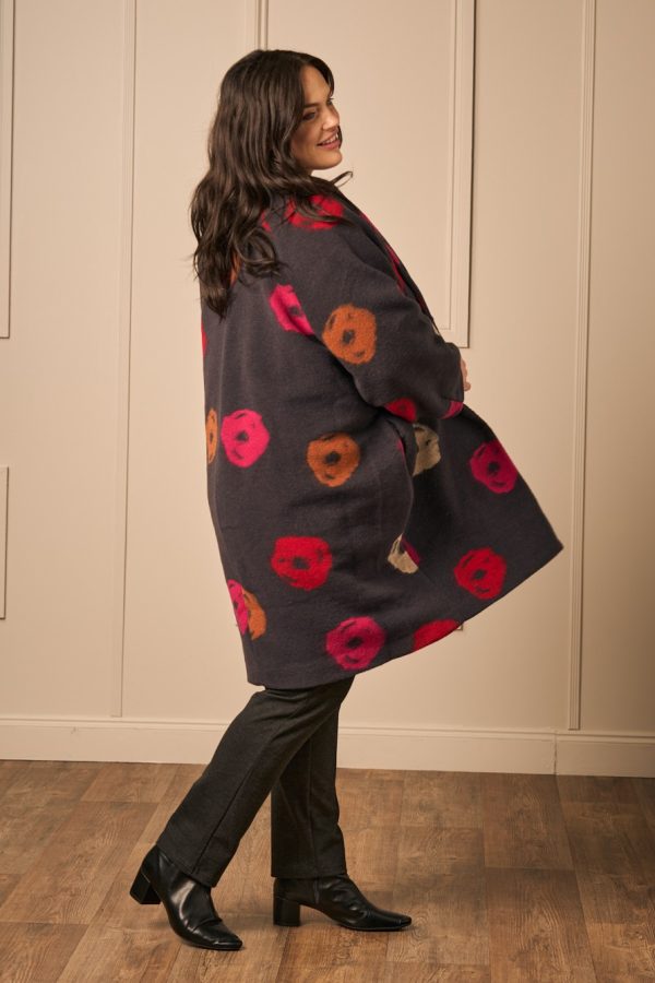 Noen wool mix coat - Anthracite - Image 5